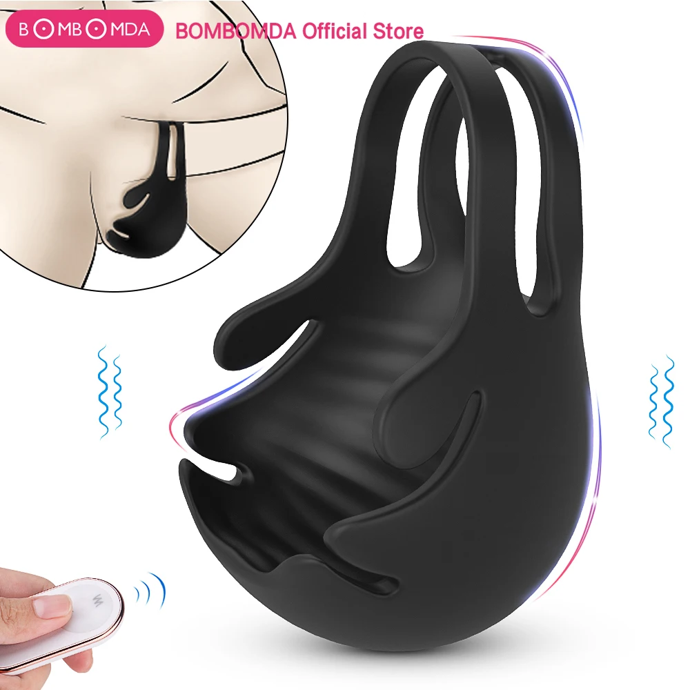 Vibrating Penis Massager Male Chastity Cock Ring Sex Toy for Men Wireless Remote Control Testicle Vibrator Men's Masturbator vibrator sex toy male sex toys electric sex toys penis masturbator vibrator rings penis vibrator sleeve