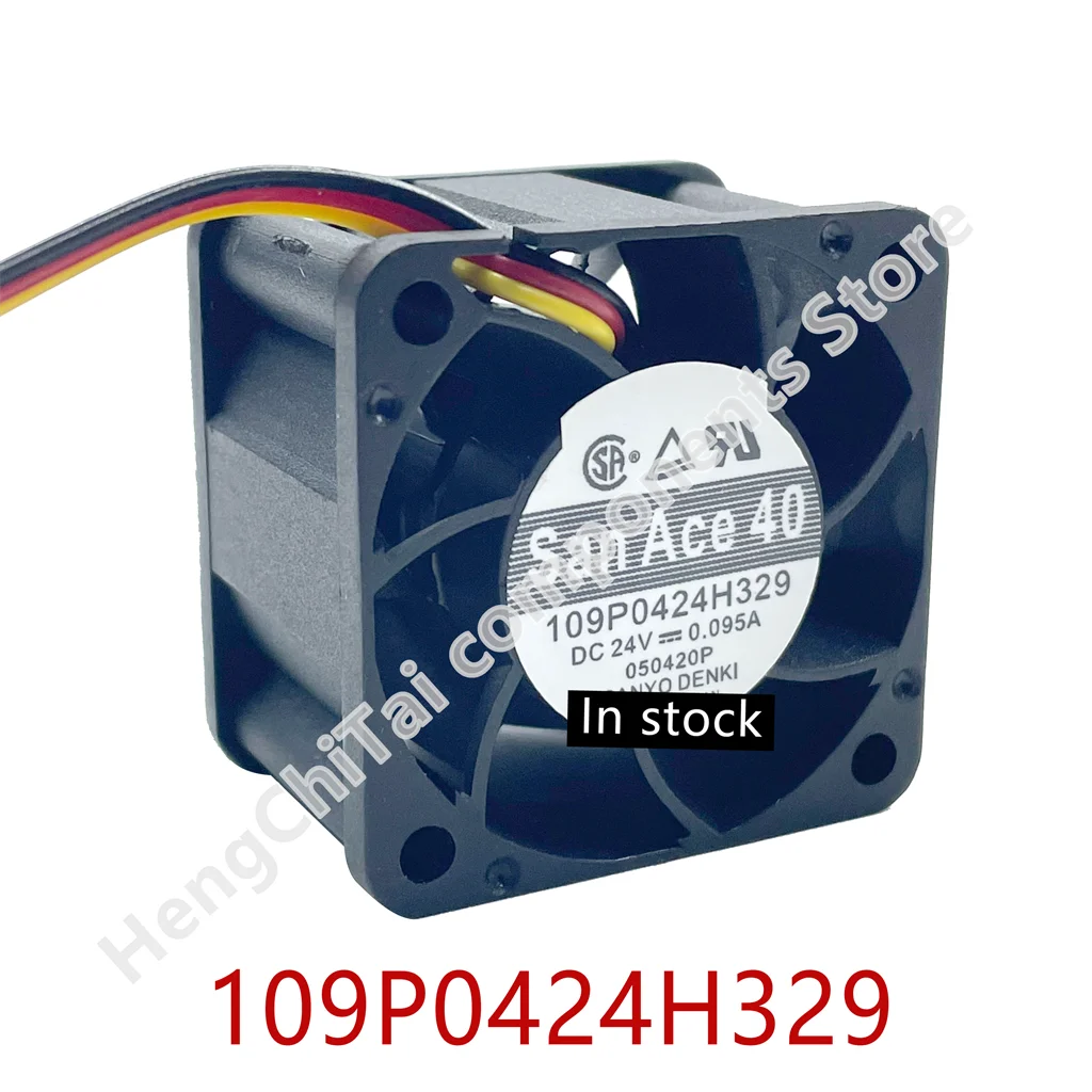 Original 100% working 109P0424H329 Server Cooling Fan DC 24V 0.095A 40x40x28mm 3-wire