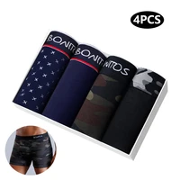 4pcs Cotton Boxers For Man Underwear Sexy Print Men's Panties Plus Size Brands Camouflage Mens Underpants Shorts 1