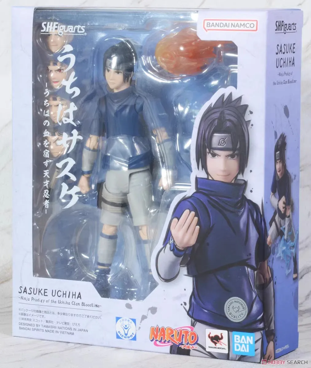 thumbnail image 1 of Figuras de acción originales de Bandai Naruto Anime SHFiguarts UCHIHA SASUKE-Genio ninja con sangre Uchiha, figura de juguete de PVC, 1 of 5
