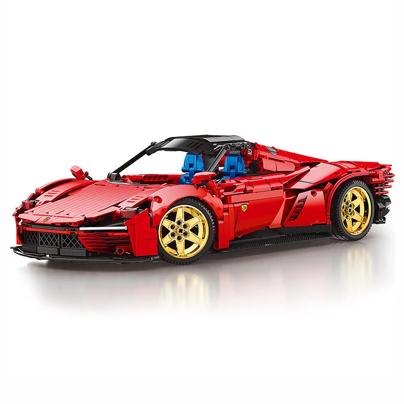 Auto Sportiva Classic Red Sp3 Vehicle Moc 11025 High Tech Vehicle1:10 Model Building Blocks Mattoni Giocattoli Creativi Bambini Ragazzi Regali