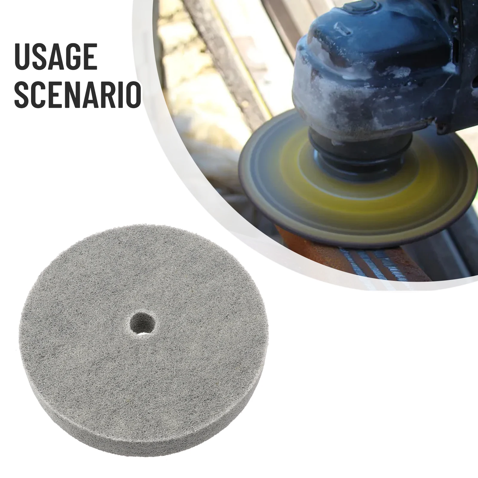 6 Inch 5p/7p/9p Nylon Fiber Polishing Wheel For Metal Surface Buffer Polishing Pad 150 Mm Diameter Polishing Disc 180#/240#/320#