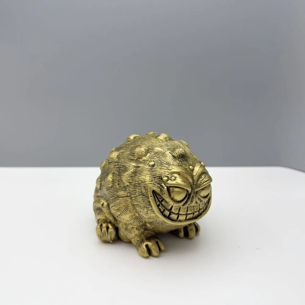 Funny Small Toad Figurine Resin Crafts Handmade African Rain Frog Statue Realistic Animal Sculpture Home Office Garden Decor