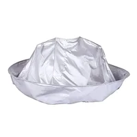 Cape de coupe de cheveux de taille moyenne pour adulte, tissu de teinture pour cheveux, cape de coupe de cheveux domestique respirante, outil de coupe de cheveux pliable 4