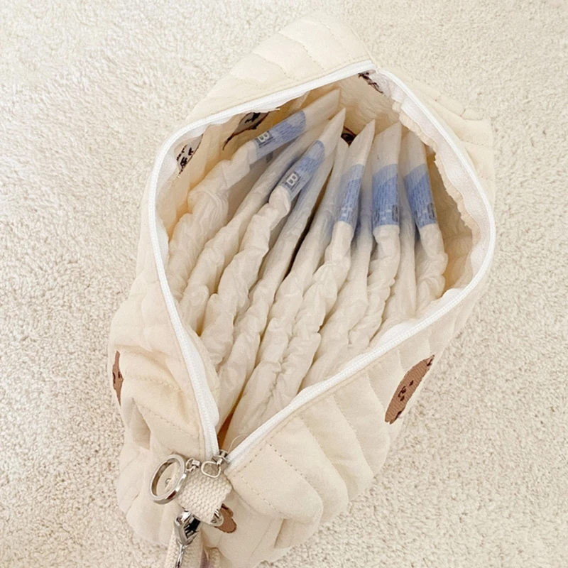 Diaper Bag Baby Pram Stroller Bags Organizer Bear Embroidery Multifunctional Nappy Nursing Mommy Travel Makeup Pouch diaper bag diaper backpack stroller organizer bags diaper pouch