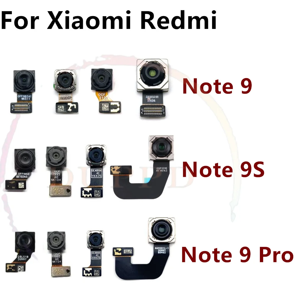 Module Caméra Avant Pour Xiaomi Redmi Note 9 Pro 5G – Noir – Neuf