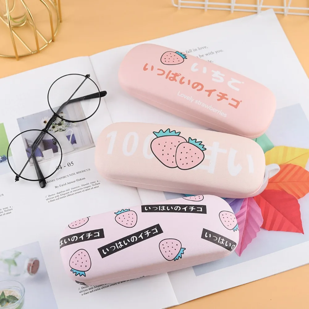 

Compression Resistant Sunglasses Box Strawberry Eyeglass Case Hard Protector for Reading Eyewear Myopia Glasses Student Unisex