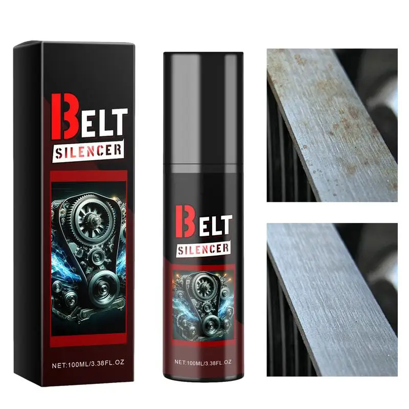 

100ml Belt Noise Spray Automotive Prolongs Belt Life Spray-On Dressing Spray Car Rubber Seal Belt Softening Lubrication Spray