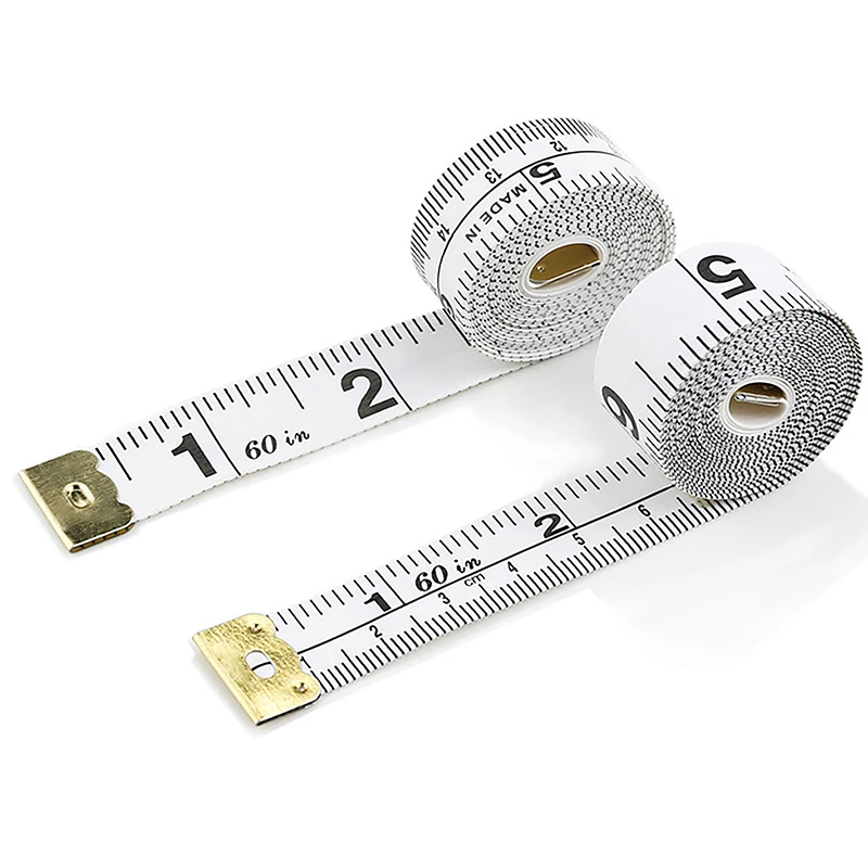 TAILOR SEAMSTRESS SEWING DIET BODY CLOTH RULER TAPE MEASURE BRASS