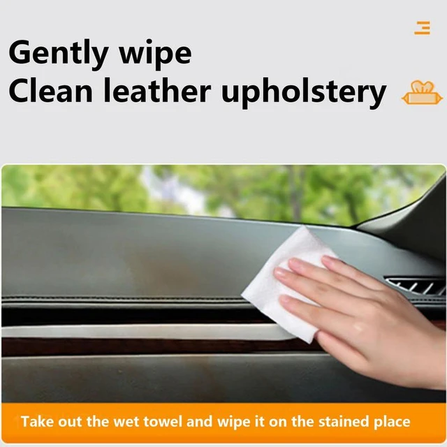80Pcs Microfiber Towel Car Wet Wipes Car Interior Cleaning Wipes  Refurbished Detailing Wash Products Accessories For Vehicles - AliExpress
