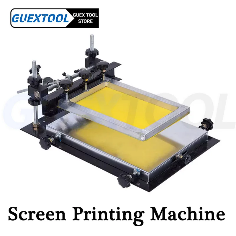 Screen Printing Machine Precision Manual Press Screen Printers T-Shirts Advertising Materials Silk Screening Screenprint Station