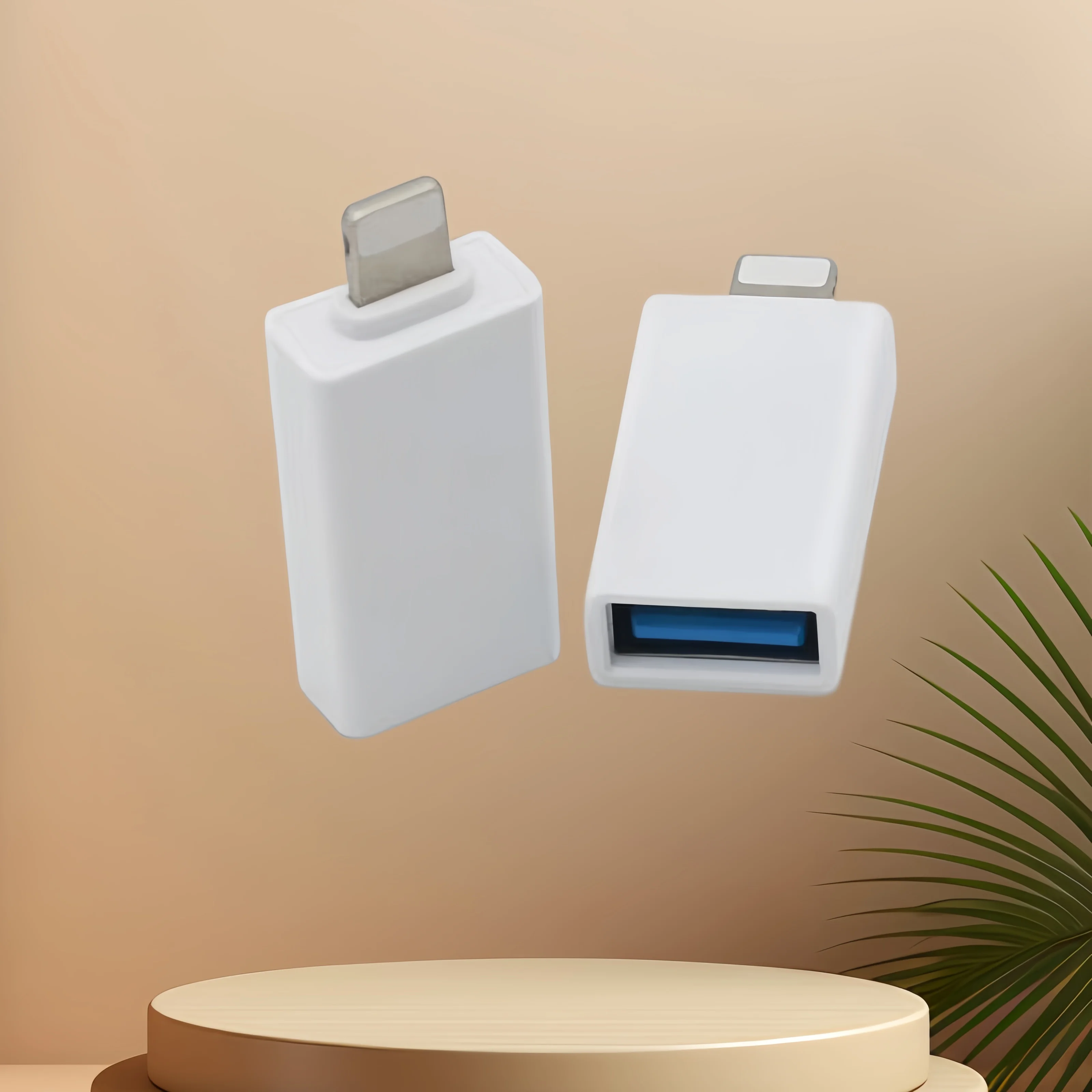 Compact USB-A to Lightning Adapter Converter