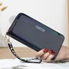 Double Zipper Women's Long Wallet Female Laser Soft PU Leather Coin Clutch Bag Large Capacity Business Card Holder New Arrival 5