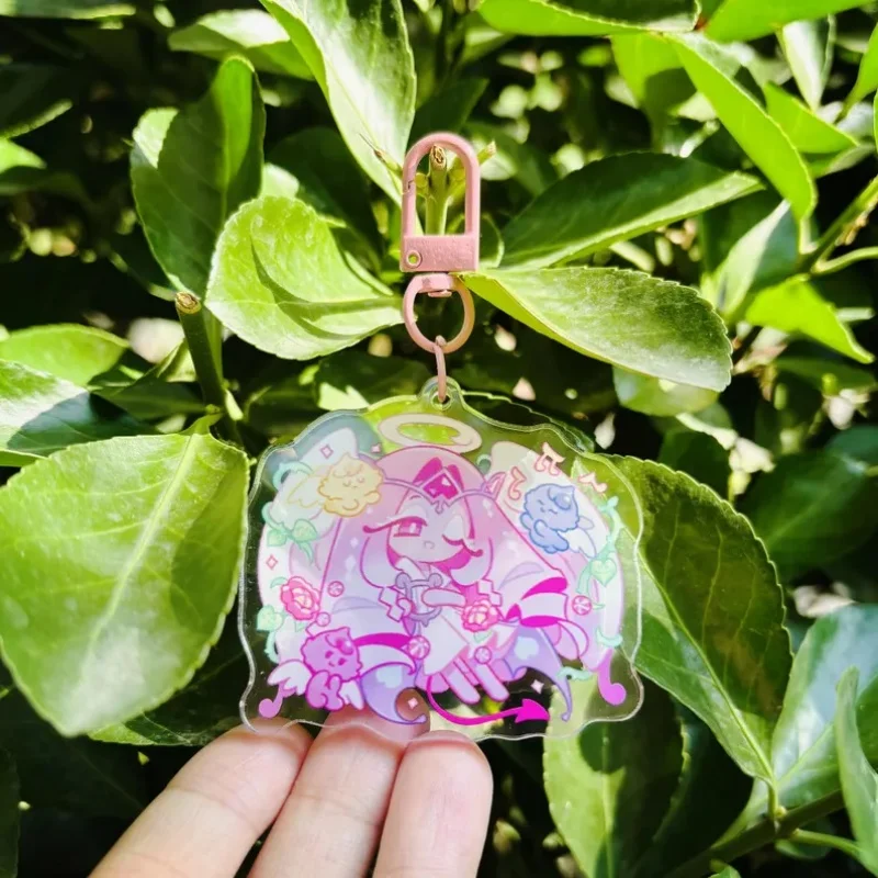 ピンク Y2K かわいいエターナル シュガー クッキー キーホルダー