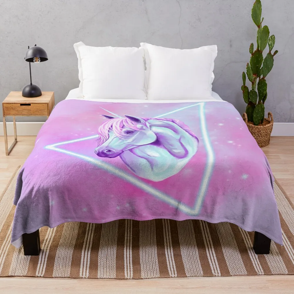 

Stay Magical 80's Unicorn Throw Blanket Giant Sofa Blanket