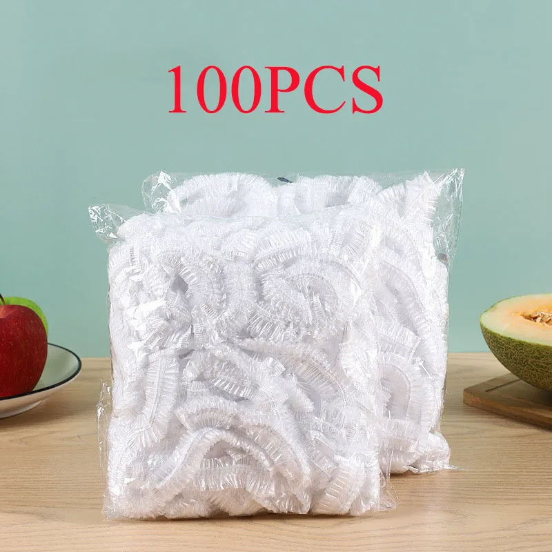 Disposable Food Cover Plastic Wrap Fruit Food Cover Bags Elastic