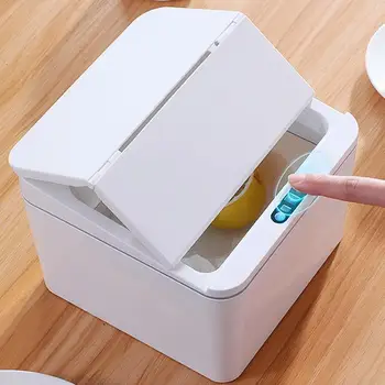 Self Sealing Trash Can 4L Trash Cans For Kitchen Touchless Bathroom Trash Can With Lid Automatic Motion Sensor Smart Trash Bin 5