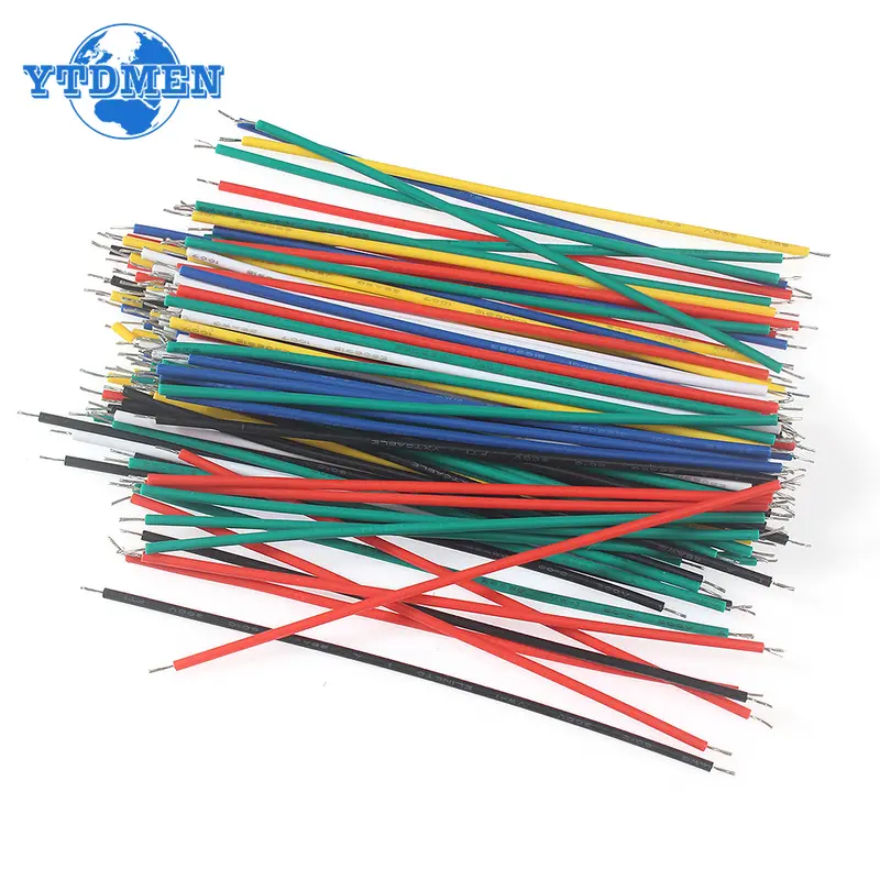 100/120pcs Tin-Plated Electronic Wires Breadboard PCB Jumper Wire 24AWG / 26AWG 6Color Red Blue Green White Yellow Black Diy Kit - Image 4