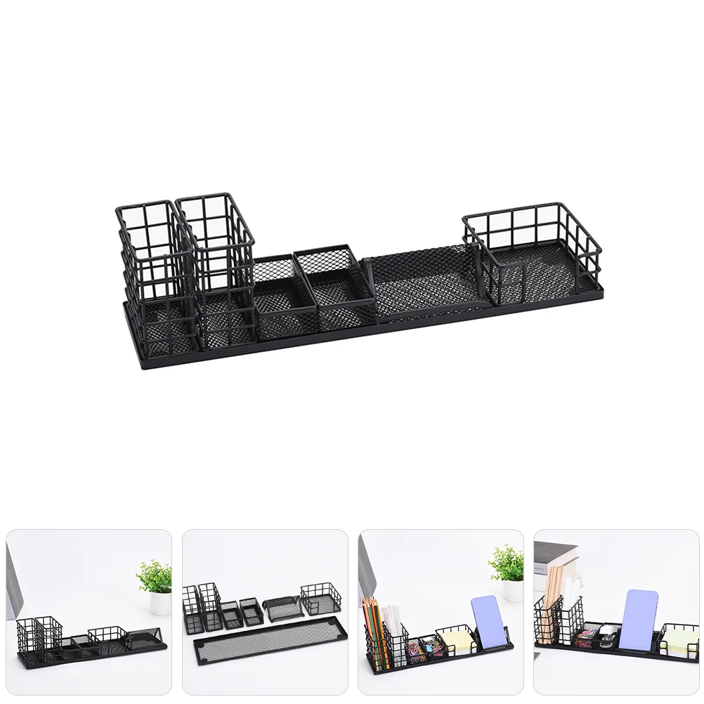 

Storage Rack Pen Holder Holders for Desk Office Supplies Iron Kit Organizer Pencil Dispenser Classroom Metal