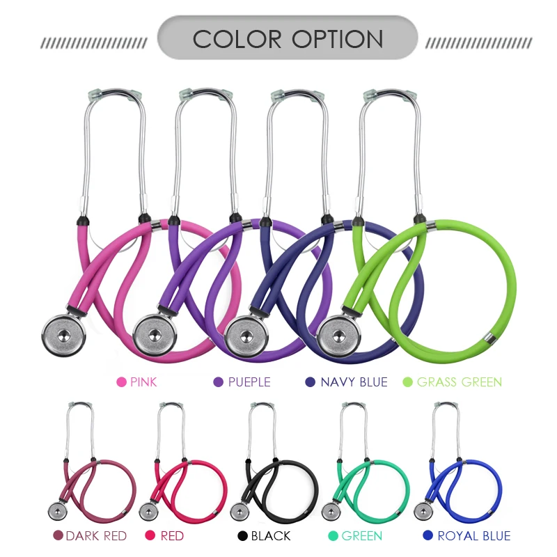 Professional Medical Fetal Blood Pressure Heart Monitor Sprague Rappaport Dual Head Cute Stethoscope Watch Clock Doctor