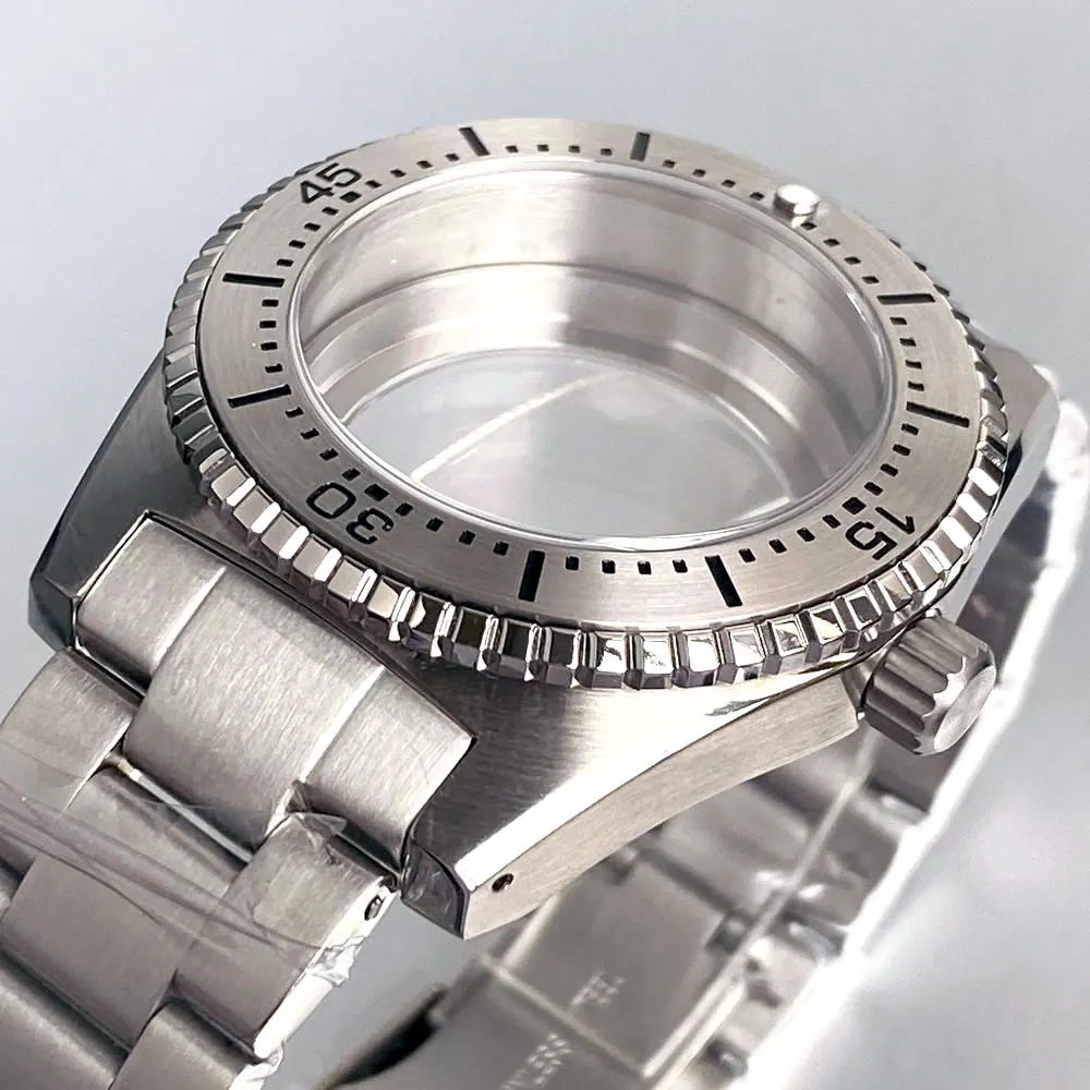 40mm Stainless Steel Diving Watch Case - 120 Click Bezel, 20ATM Water Resistance