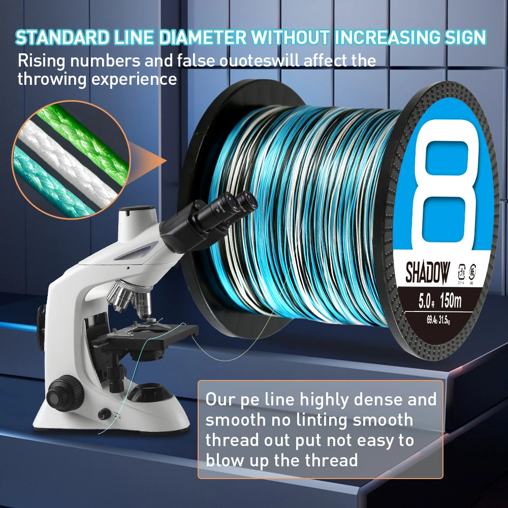 ZUKIBO 1000 متر 500 متر 300 متر 8 12 السواحل مضفر السلس متعدد الشعيرات صنارة الصيد البولي ايثيلين سوبر قوية المياه المالحة خيط صنارة الصيد pesca