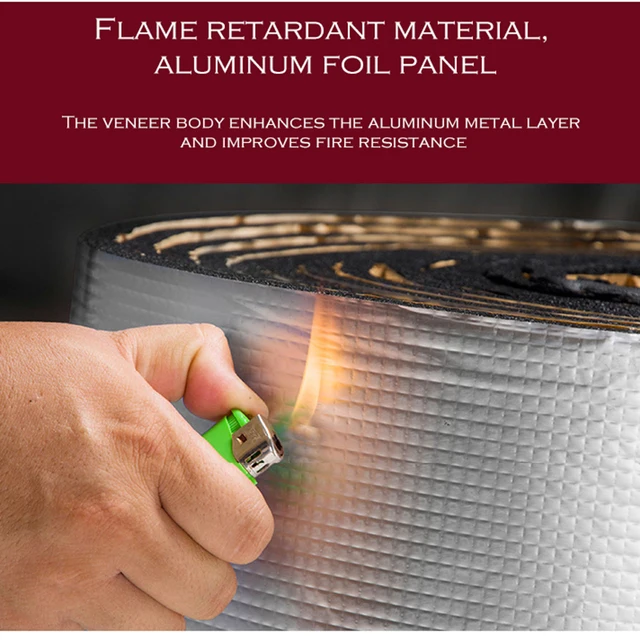 1Roll 5 Mm Vastag Autós Akusztikus Hőhanghankáló Szőnyeg Hangbiztos Fali Panelek Autó Deformáló Zajszigetelő Szőnyegek Autókhoz - Image 5