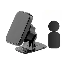 Magnetic Car Phone Holder Stand - Air Vent Mount with 360 - Degree Rotation (Black)