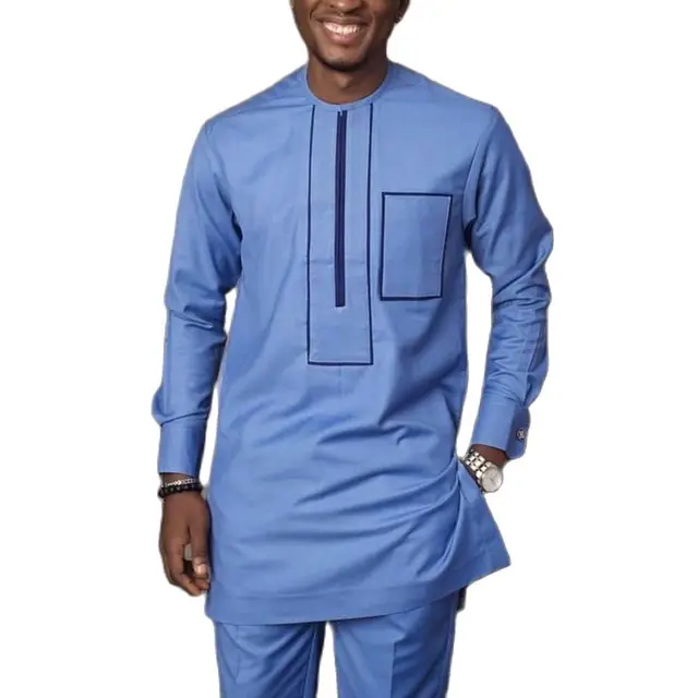 Seyi Long Sleeve 2 Piece Dashiki Outfit - Image 6
