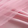 Korean Semi Shade Double Layer Curtain Wedding Veil Princess Style Children Bedroom Window Curtain 4