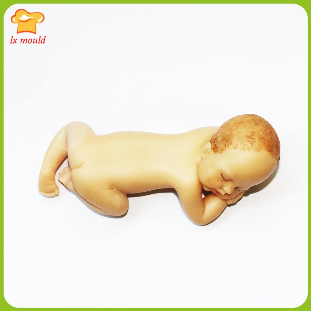 

3D Baby Silicone Mold Fondant Chocolate Cake Decorating Baking Topper Mould Sugarcraft Molds Polymer Clay 3D Doll