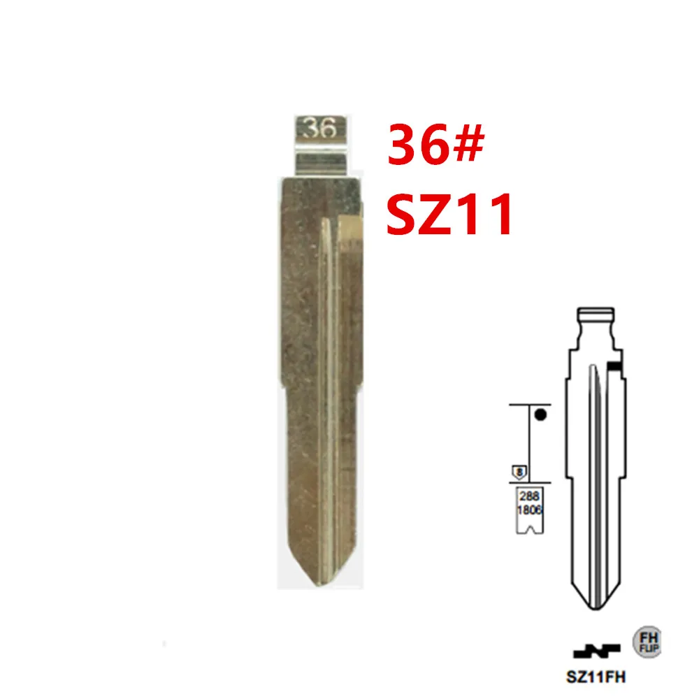 Nの筋書き SAR SV11B 173/086 36# Key Blank SZ11 SZ11MH SZ11FH Metal Uncut Blank Flip