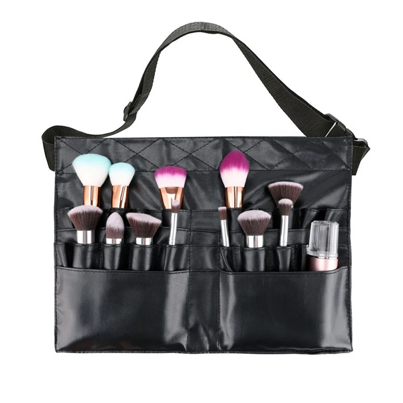 Makeup Organizer 32 Holes Foldable Makeup Brush Bag Women Makeup Brush Tools Bag Organizer Professional Artist Hair Stylist Storage Waist