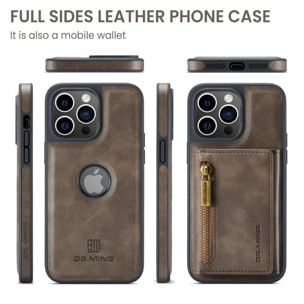 Luxury Wallet Leather iPhone Case