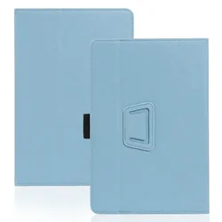 Premium PU Leather Folding Tablet Case with Magnetic Cover and Hand Strap for T30S 11 inch (Sky Blue)