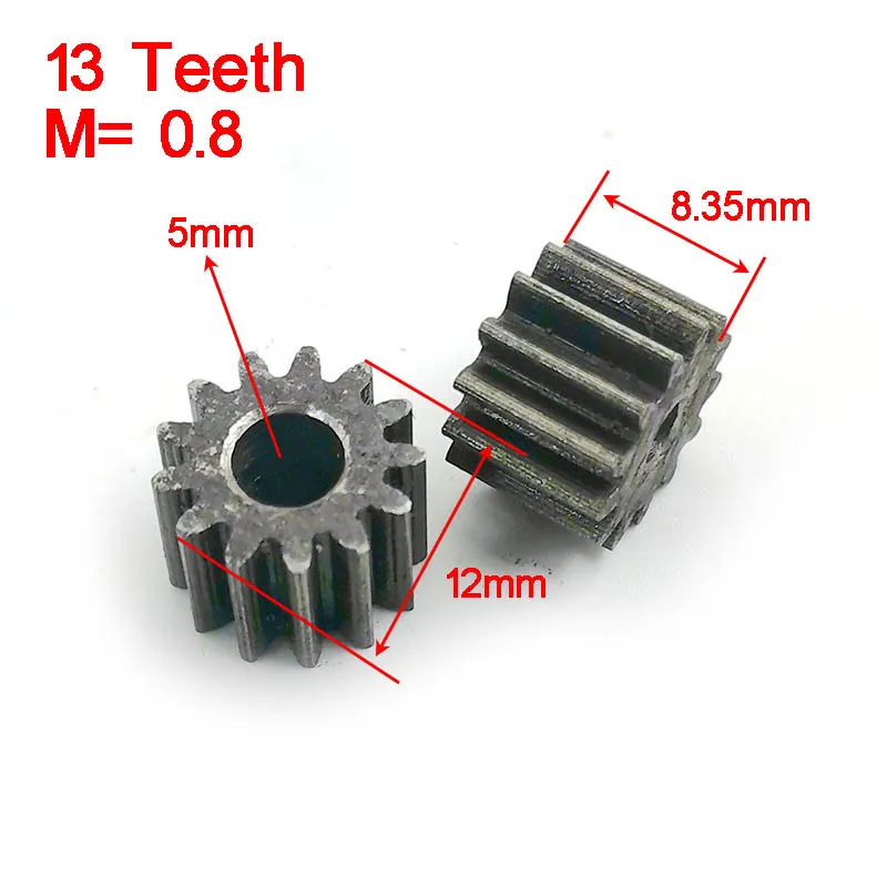 Sourcing Map Pignone M1 Mod1 Set Di Ingranaggi Da 5 Mm Albero 13T 15T 17T 19T - Foto 8