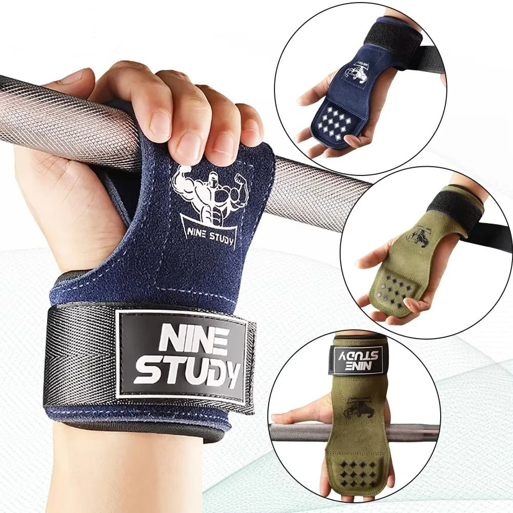 1 Pair SBR Fitness Power Straps Biceps Flexion Thicken Muscle Man Wrist Straps Durable Non-slip Deadlift Power Straps 3