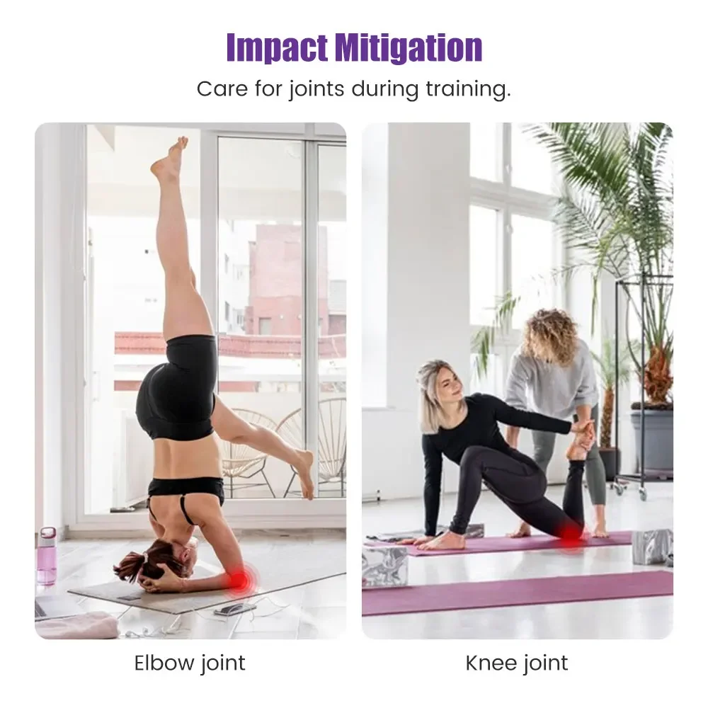 Portable Yoga Knee Elbow Joint Protection Pad Fitness Exercise Thickened Non-slip Yoga Mat Pilates Fitness Equipment