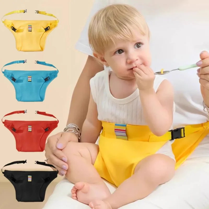 Sangle de repas pour bébé, harnais de siège Portable pour enfant, sangle de repas pour bébé, empêche la chute du bébé, rangement Portable pliable