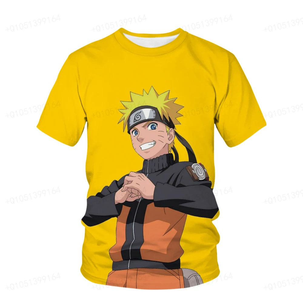 Summer New Boys' and Girls' T-shirts Japanese Anime Naruto Uchibo 3D Print  Teenager Street Wear Round Neck Harajuku Top Hot Sale - AliExpress