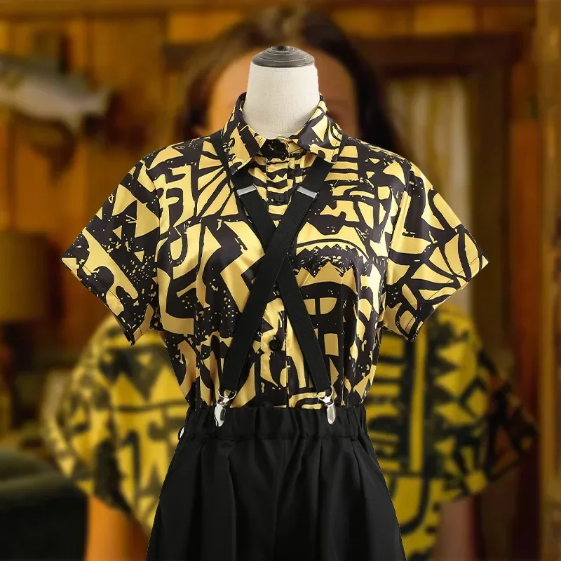 Halloween Strange Story 3 3D Digital Printing Short Sleeve Backband Pants Shirt Women's Costume Cosplay Clothing