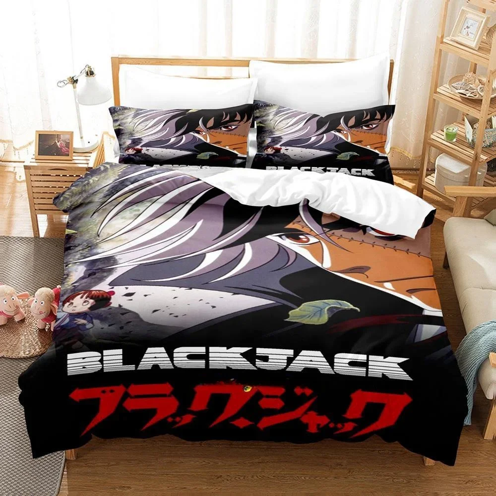 New Anime Young Black Jack Bedding Set Single Twin Full Queen King Size Bed Set Adult Kid Bedroom Duvet Cover Sets Home Textile