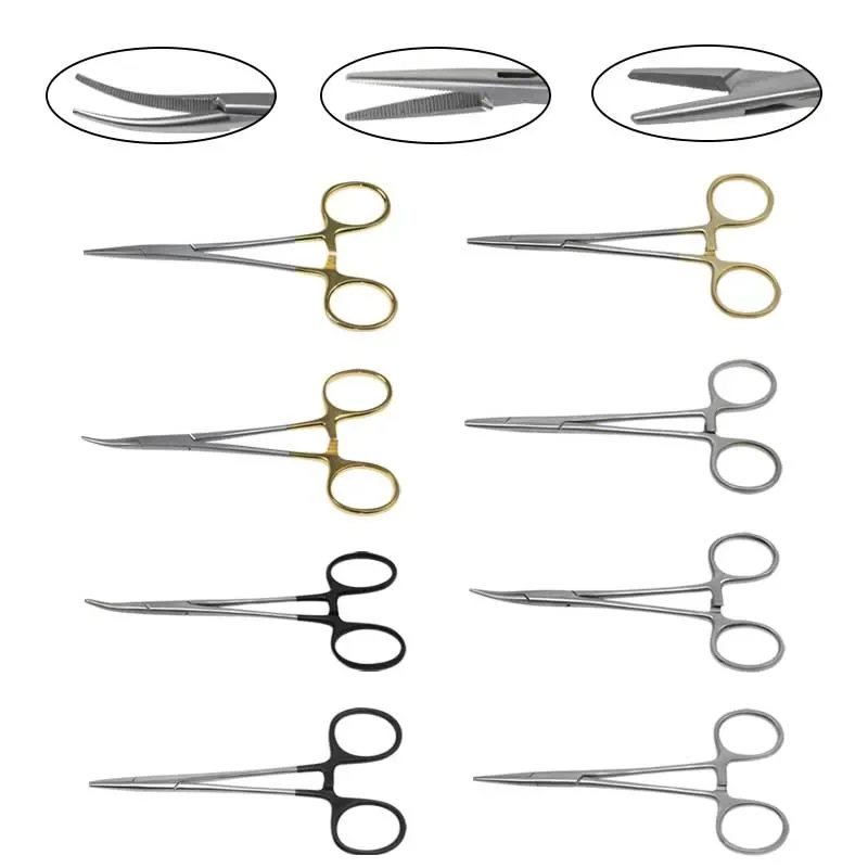 Hemostatic Clamp Forceps Surgical Hemostatic Clamp Pliers Double Eyelid Forceps Ophthalmic Surgery Instrument Stainless veterinary surgical instruments ophthalmic microsurgical scissors ophthalmic surgical instruments