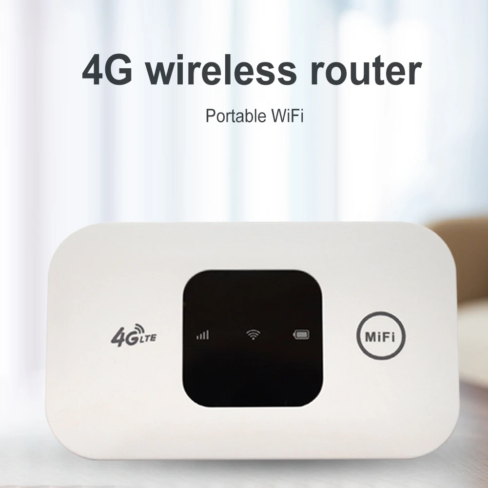 150Mbps 4G Wireless Router 2100mAh with SIM Card Slot Wide Coverage 4G Pocket WiFi Router Portable Wireless Modem