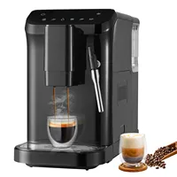 VEVOR Automatic Espresso Machine,20 Bar Auto Coffee Machine w/Frother Steam Wand,Built-In Grinder and 15-Level Grinding Settings 1