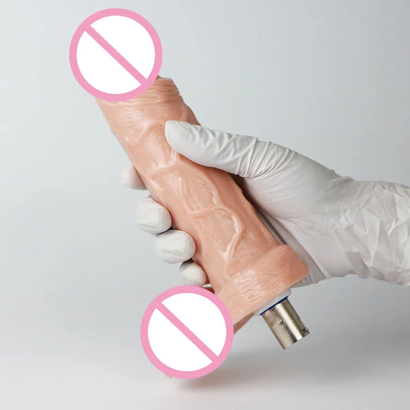 Realistic Silicone Vibration Dildos with 3XLR Connector for Sex Machine Attachment Sex Toys Big Penis for Women G Spot Stimulate sex toy