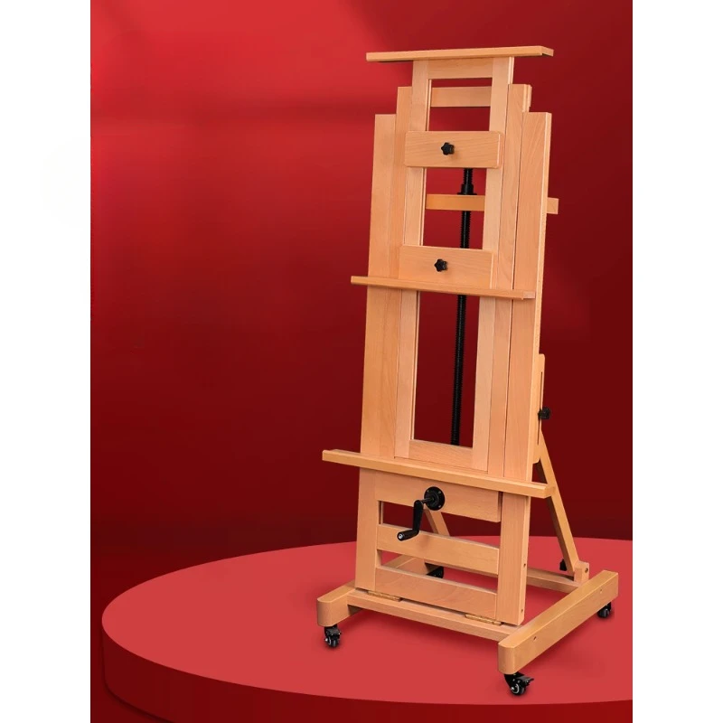 

Складной Напольный Деревянный подъемный кронштейн для масляной живописи, стойка для доски для рисования для студентов художников.