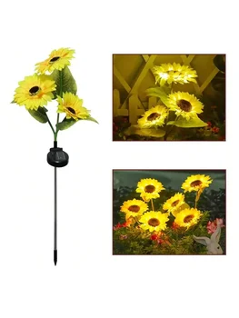 Solar Sunflower Garden Light 1