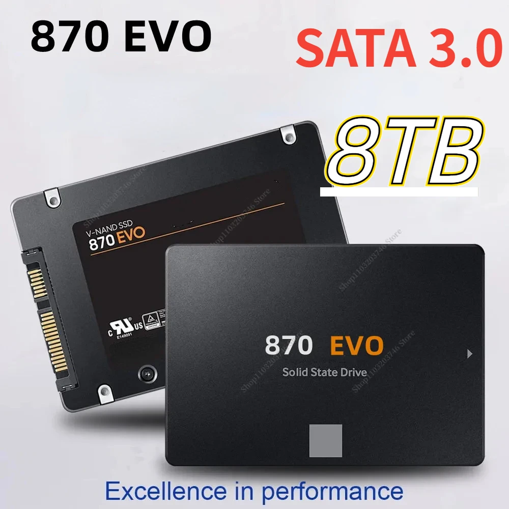 2024 New SSD 870 EVO 1TB 2TB 4TB 8TB Internal Solid State Drives Hard ...