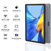 PRITOM 10.1 Inch Tablet PC Android 13 64 GB Quad Core Touch Screen WiFi with SIM Slot Support 3G Phone Call 2
